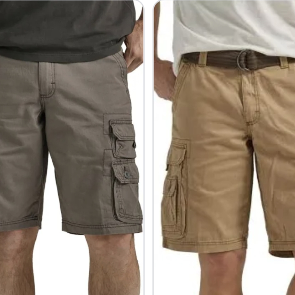 2 Pairs of Men's Lee Dungarees Cargo Shorts, 34 Waist